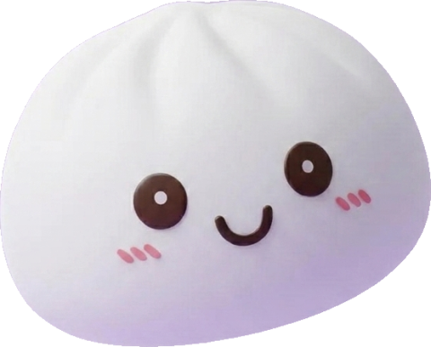 Dumpling Squishy Luz Nocturna Blanca Lunar — squishy antiestrés slow-rise kawaii