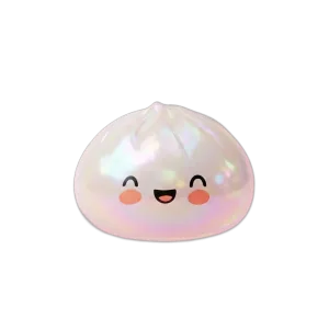 Dumpling Squishy Blanco Nube Único — squishy antiestrés slow-rise kawaii