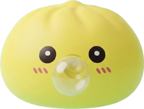 Jumbo Dumpling Squishy Amarillo Gigante — squishy antiestrés slow-rise kawaii