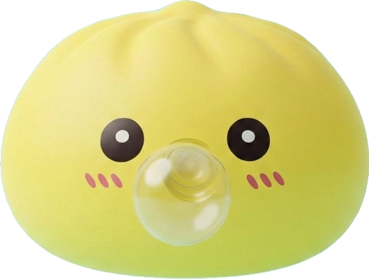 Jumbo Dumpling Squishy Amarillo Gigante — squishy antiestrés slow-rise kawaii