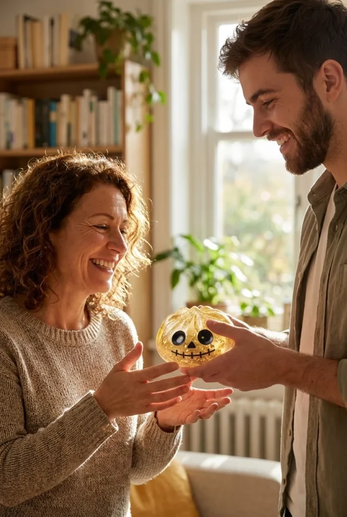 Dumpling Squishy Zombie Halloween Glitter Dorado de regalo