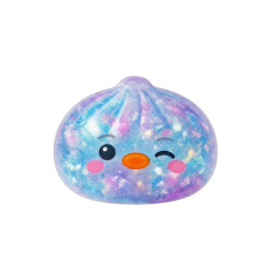 Dumpling Squishy Pingüino Azul Galaxy — squishy antiestrés slow-rise