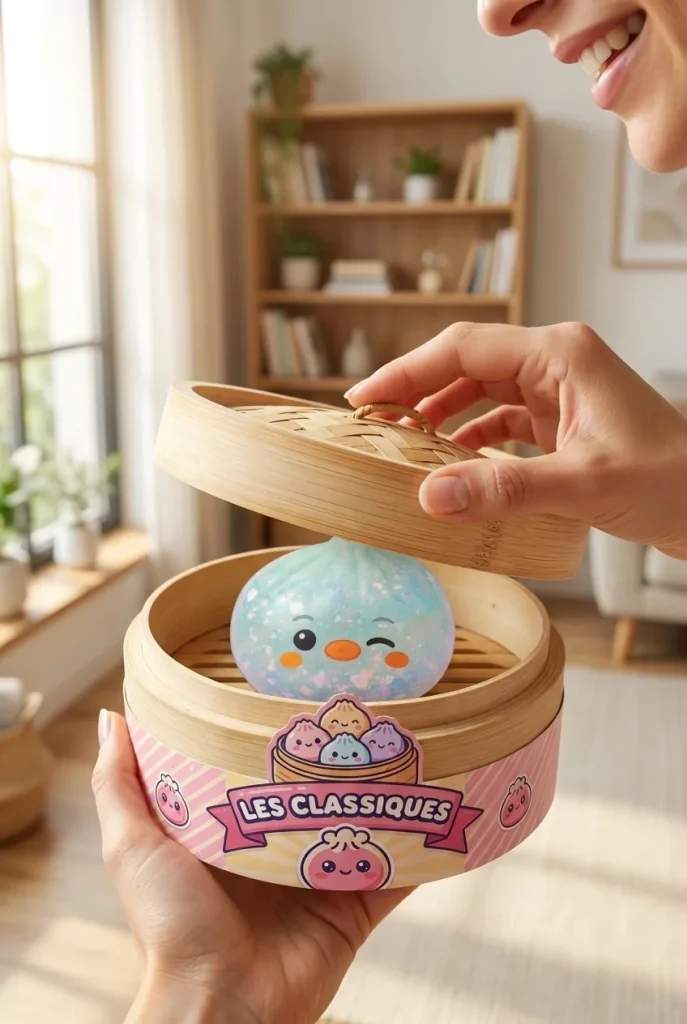 Unboxing de Squishy Dumpling Pingüino Verde Menta Escarchado