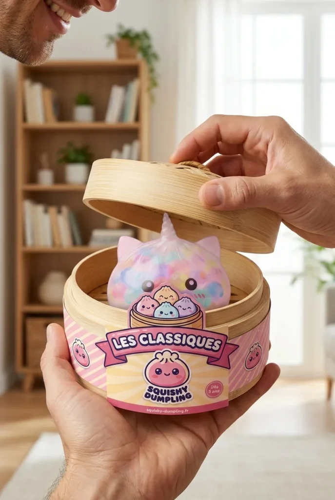 Unboxing de Squishy Dumpling Bubble Unicornio Pastel