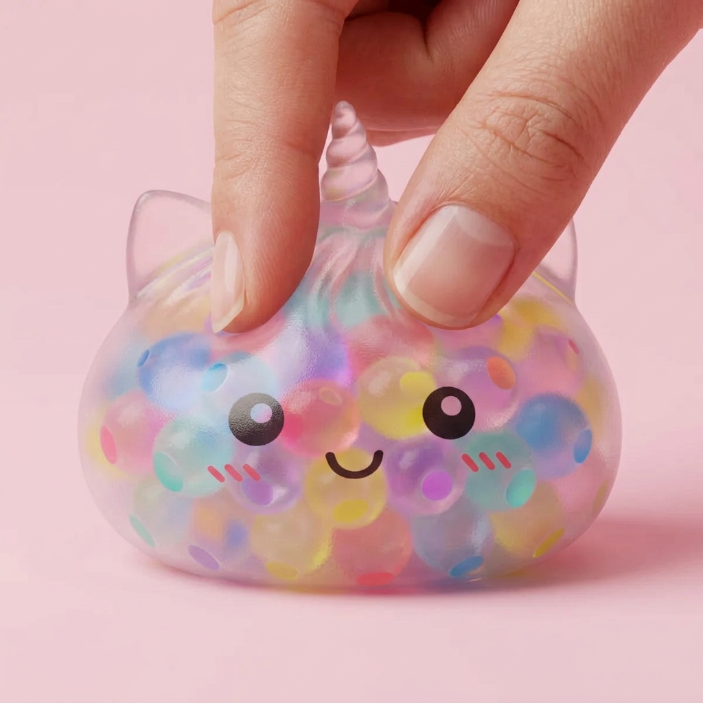 Squishy Dumpling Bubble Unicornio Pastel — efecto slow-rise, la espuma recupera su forma