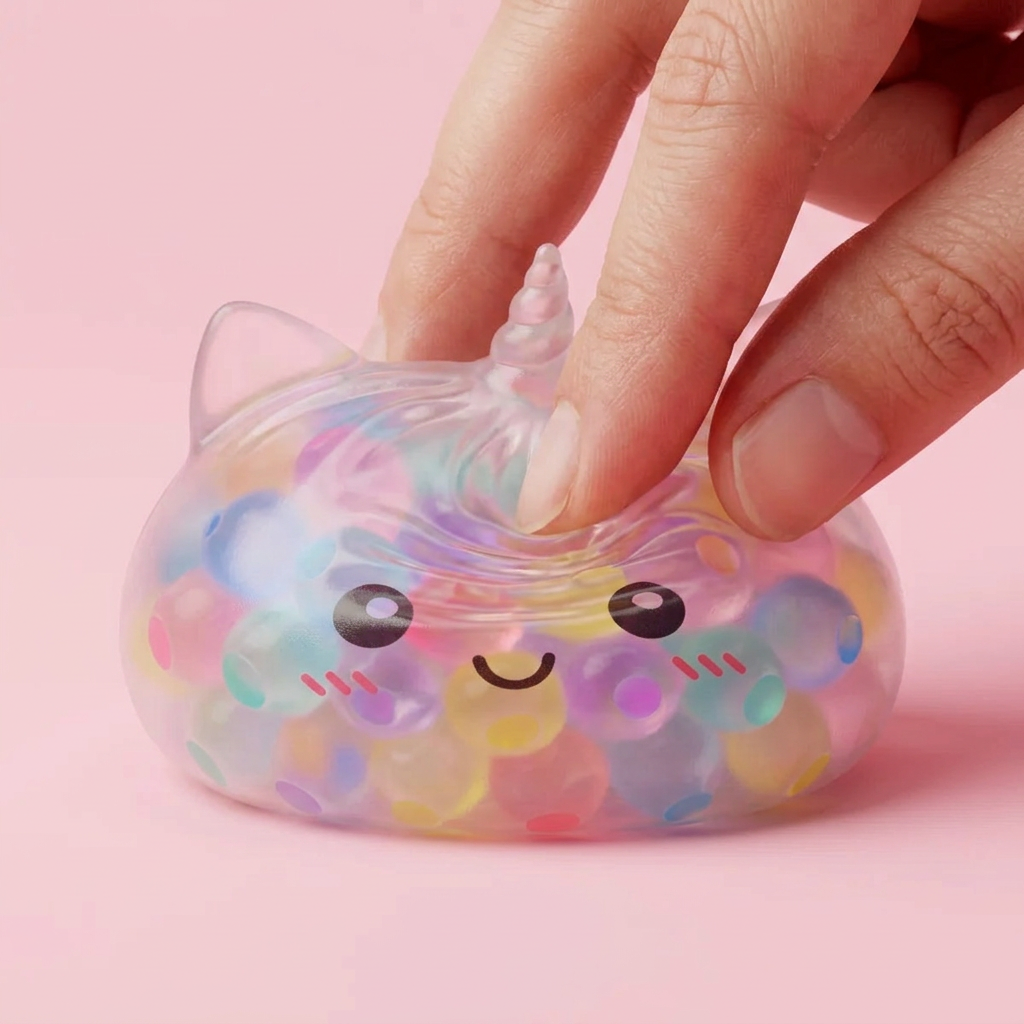 Squishy Dumpling Bubble Unicornio Pastel apretado, material squishy