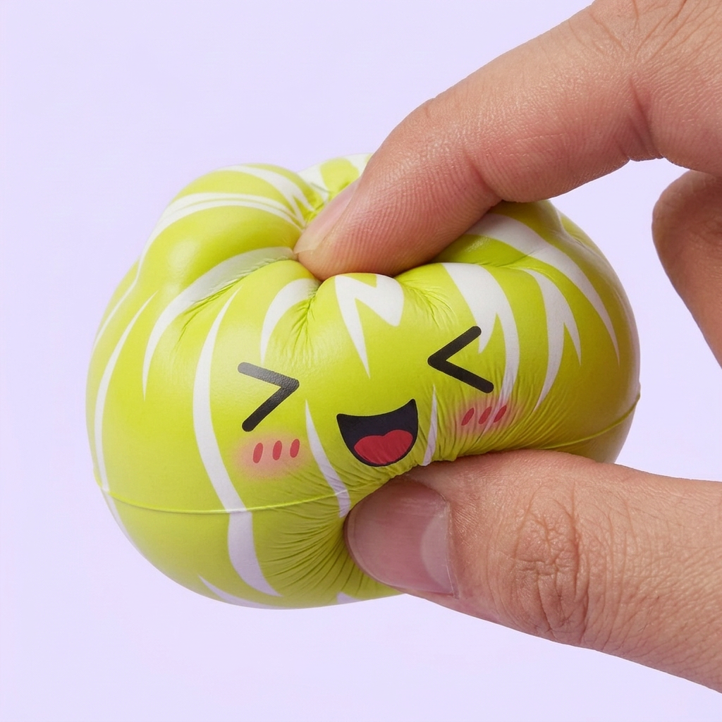 Squishy Dumpling Mystery Happy Faces Sorpresa — efecto slow-rise, la espuma recupera su forma