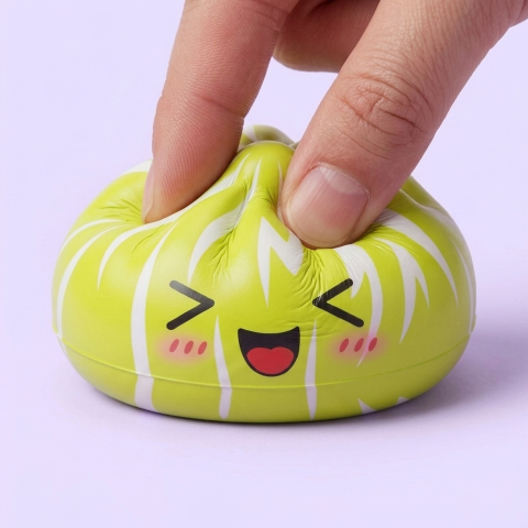 Squishy Dumpling Mystery Happy Faces Sorpresa apretado, material squishy