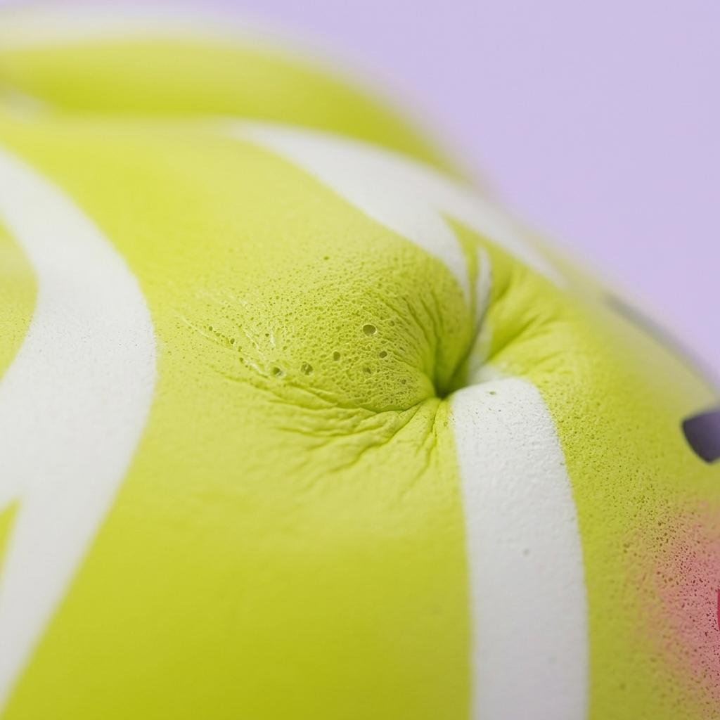 Squishy Dumpling Mystery Happy Faces Sorpresa — primer plano macro de la textura