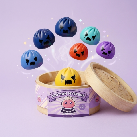 Squishy Dumpling Fantasma Mystery — squishy antiestrés slow-rise