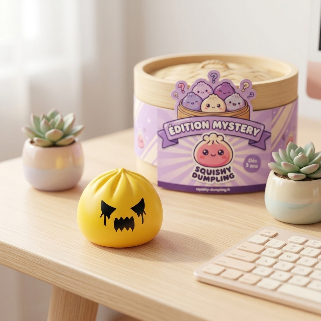 Squishy Dumpling Fantasma Mystery en un ambiente de escritorio