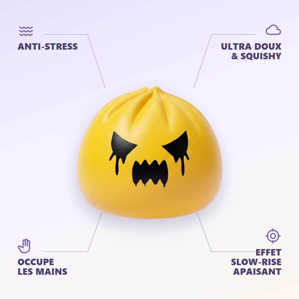 Squishy Dumpling Fantasma Mystery — antiestrés, ultra blando, efecto slow-rise
