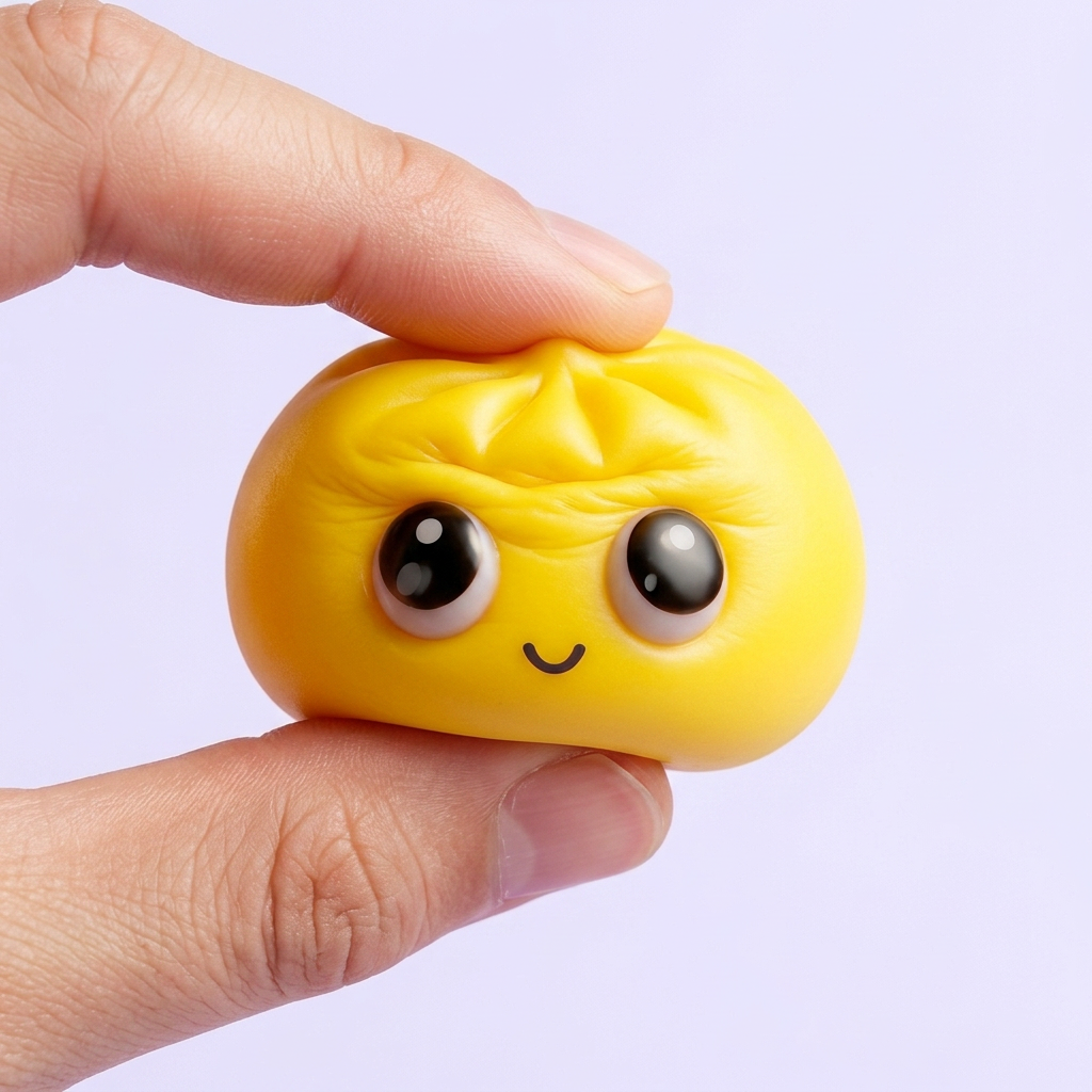 Dumpling Squishy Mystery Pop Ojos Grandes apretado, material squishy