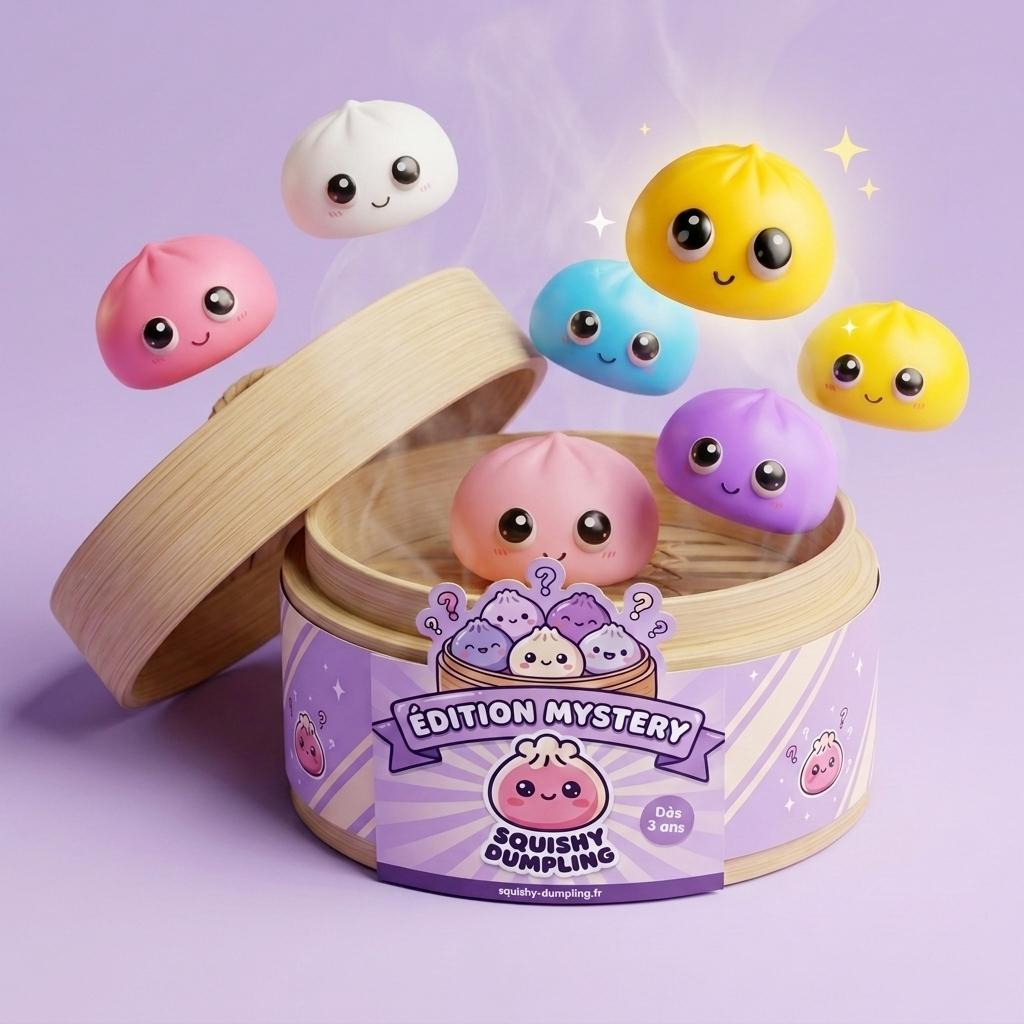 Dumpling Squishy Mystery Pop Ojos Grandes — squishy antiestrés slow-rise