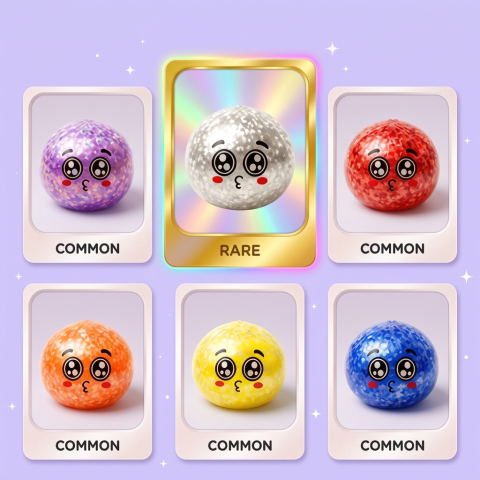 Squishy Dumpling Mystery Puppy Eyed — tabla de rarezas (común, raro, ultra raro)