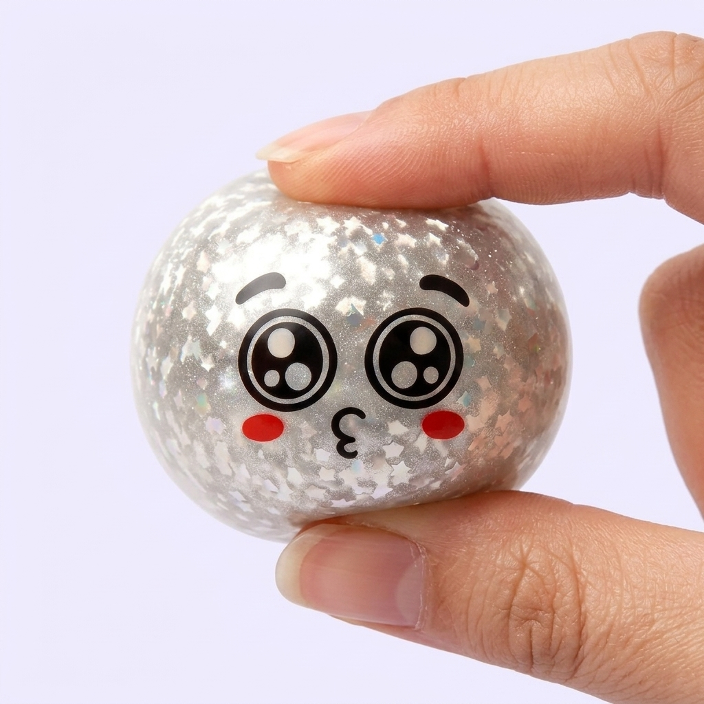 Squishy Dumpling Mystery Puppy Eyed apretado, material squishy
