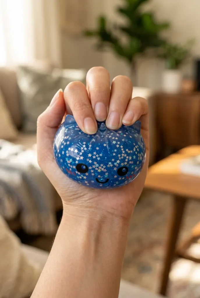 Squishy Dumpling Unicornio Mystery Glitter apretado entre los dedos