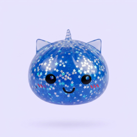 Squishy Dumpling Unicornio Mystery Glitter — el squishy raro de la caja sorpresa