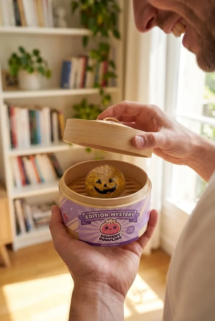 Unboxing de Dumpling Squishy Vampire Mystery Carmesí