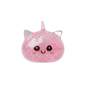 Dumpling Squishy Unicornio Rosa Glitter — squishy antiestrés slow-rise