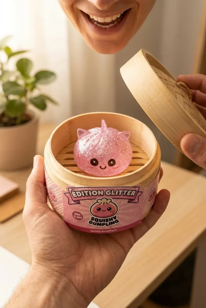 Unboxing de Dumpling Squishy Unicornio Rosa Glitter