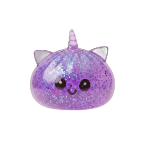 Dumpling Squishy Unicornio Glitter Violeta — squishy antiestrés slow-rise