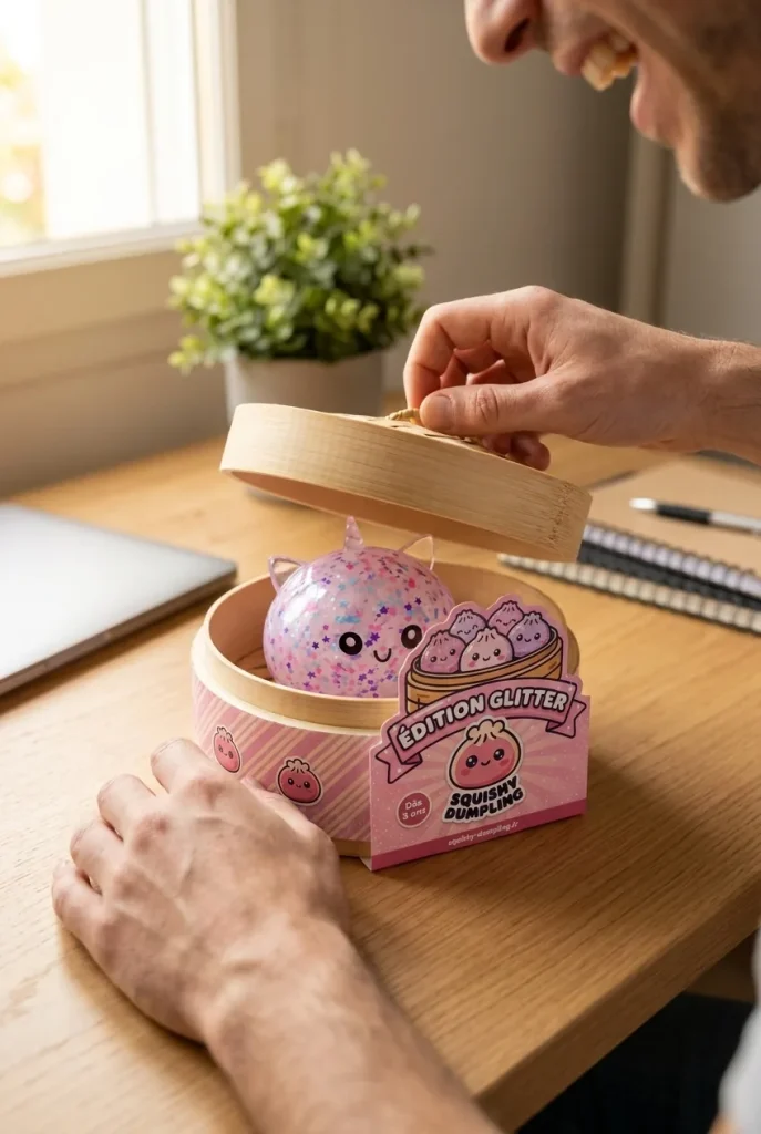 Unboxing de Dumpling Squishy Unicorn Sparkle Blanco