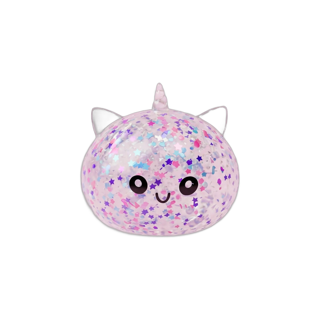 Dumpling Squishy Unicorn Sparkle Blanco — squishy antiestrés slow-rise