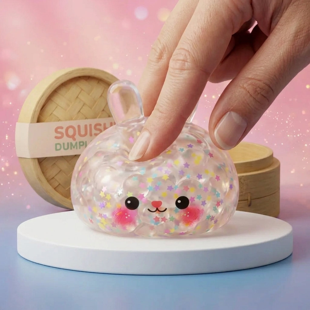 Bunny Dumpling Squishy Burbuja apretado, material squishy