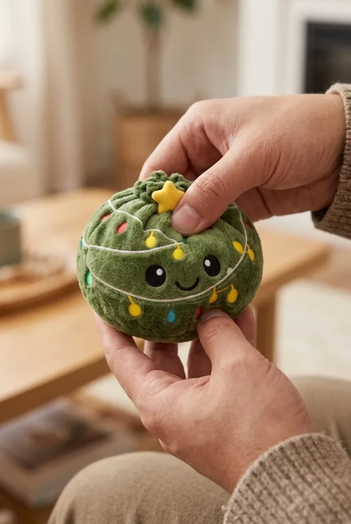 Christmas Tree Dumpling Squishy Brillante apretado entre los dedos