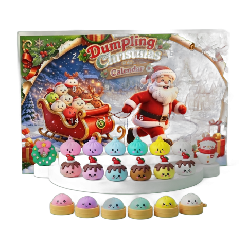 Calendario de Adviento Squishy Dumpling — squishy antiestrés slow-rise