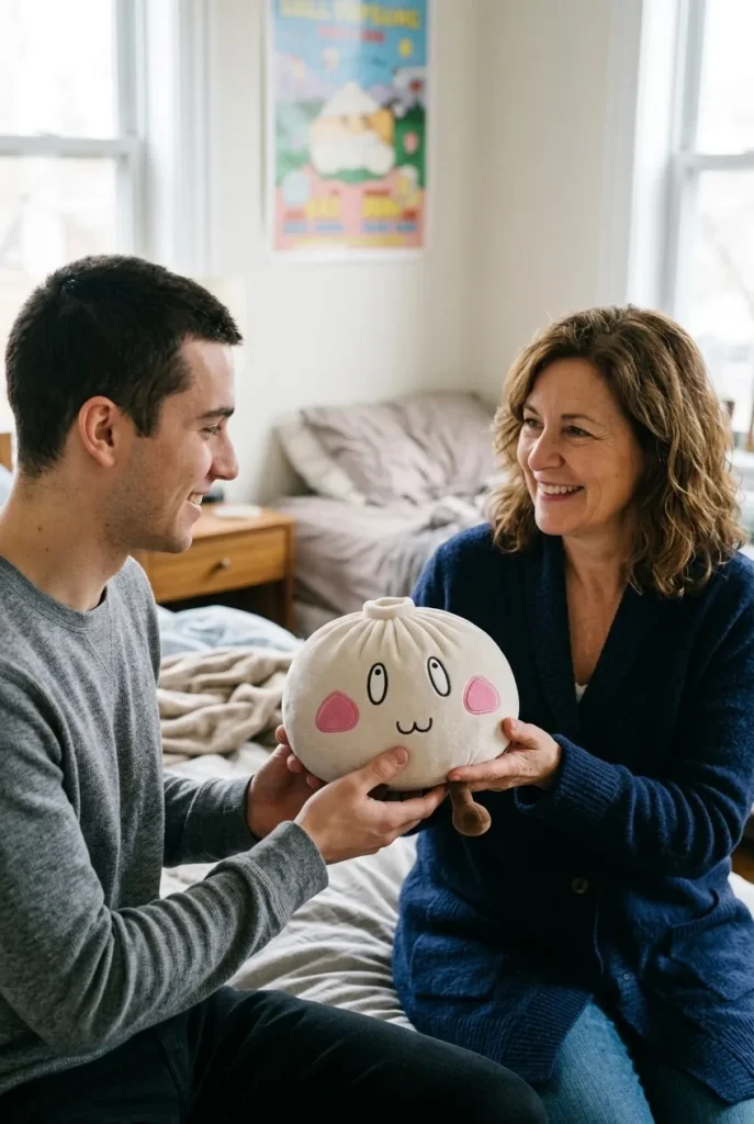 Giant Dumpling Squishy Cara Feliz de regalo