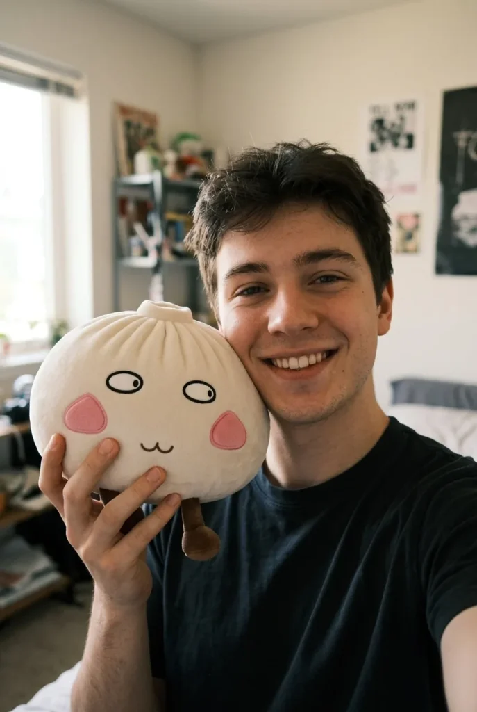 Squishy Dumpling Giant Orgulloso cerca de la cara