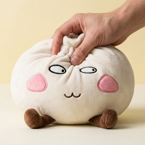 Squishy Dumpling Giant Orgulloso — efecto slow-rise, la espuma recupera su forma