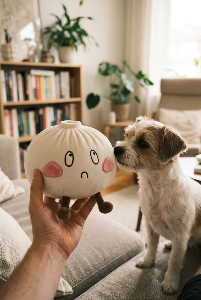 Dumpling Squishy Gigante Triste y un animal