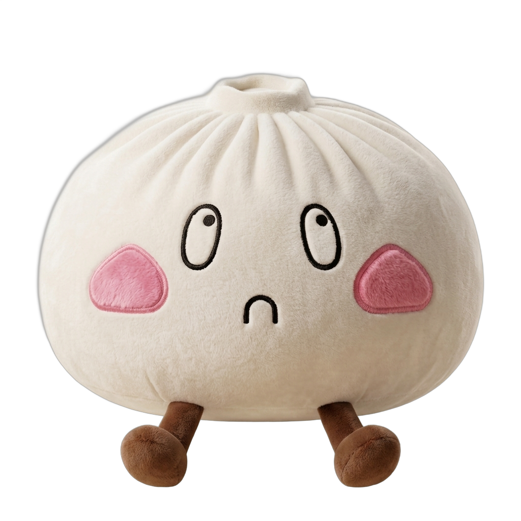 Dumpling Squishy Gigante Triste — squishy antiestrés slow-rise