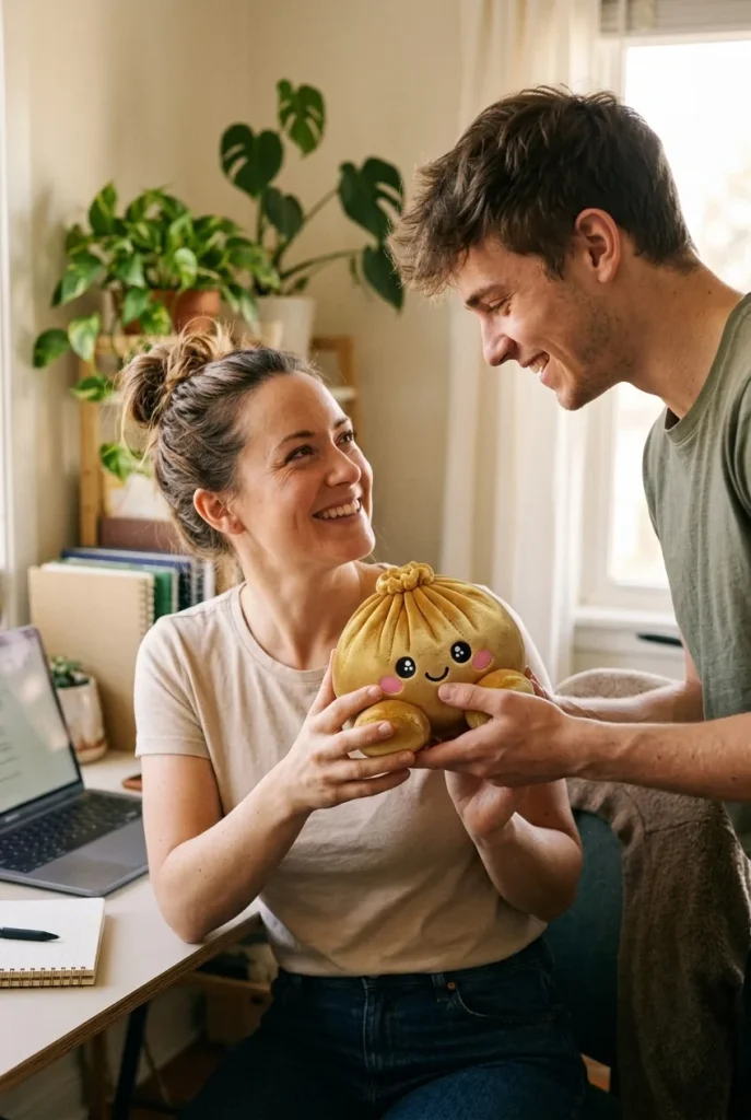 Squishy Dumpling Oro Real de regalo