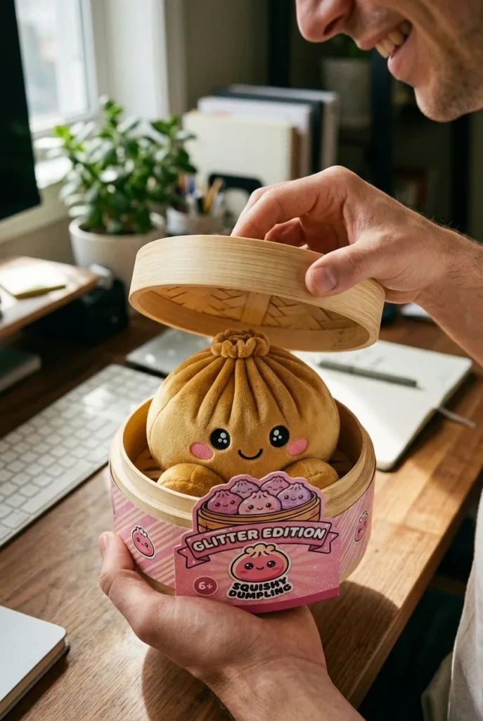Unboxing de Squishy Dumpling Oro Real