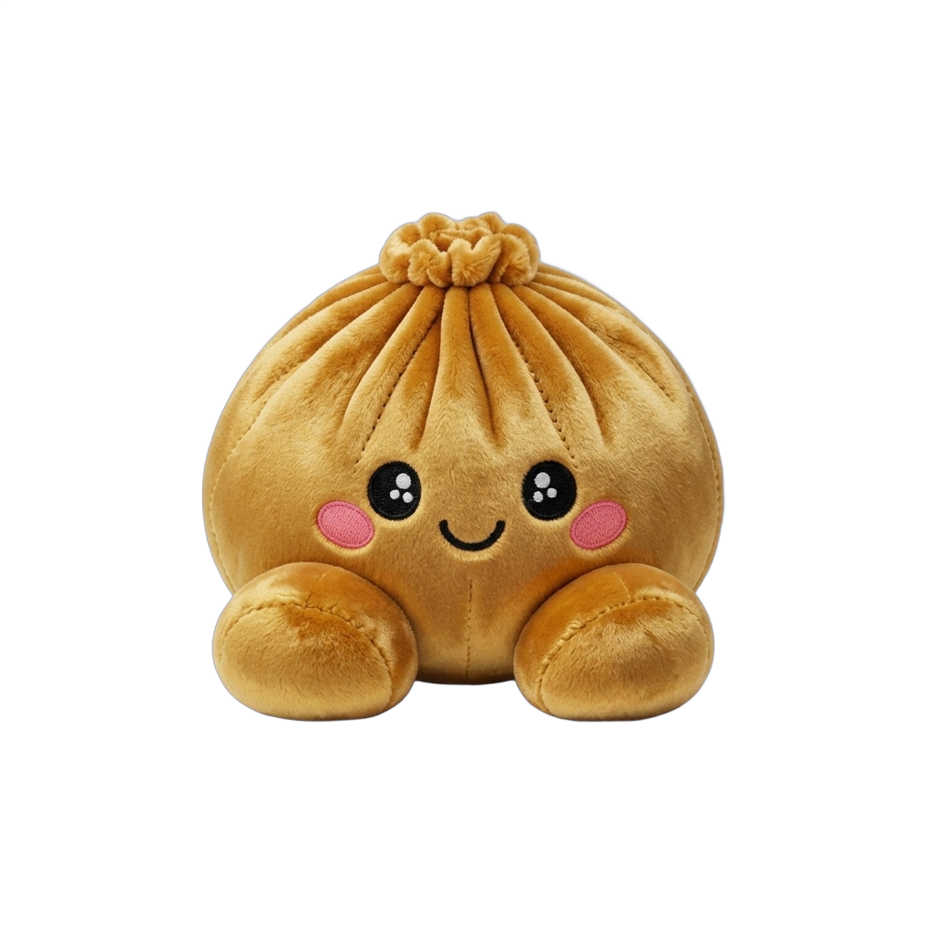 Squishy Dumpling Oro Real — squishy antiestrés slow-rise