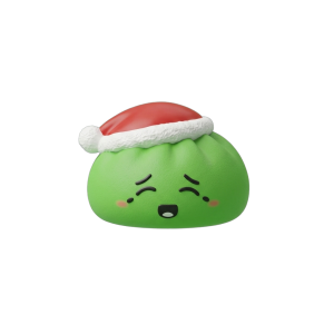 Dumpling Squishy Christmas Hat Elfo Verde — squishy antiestrés slow-rise