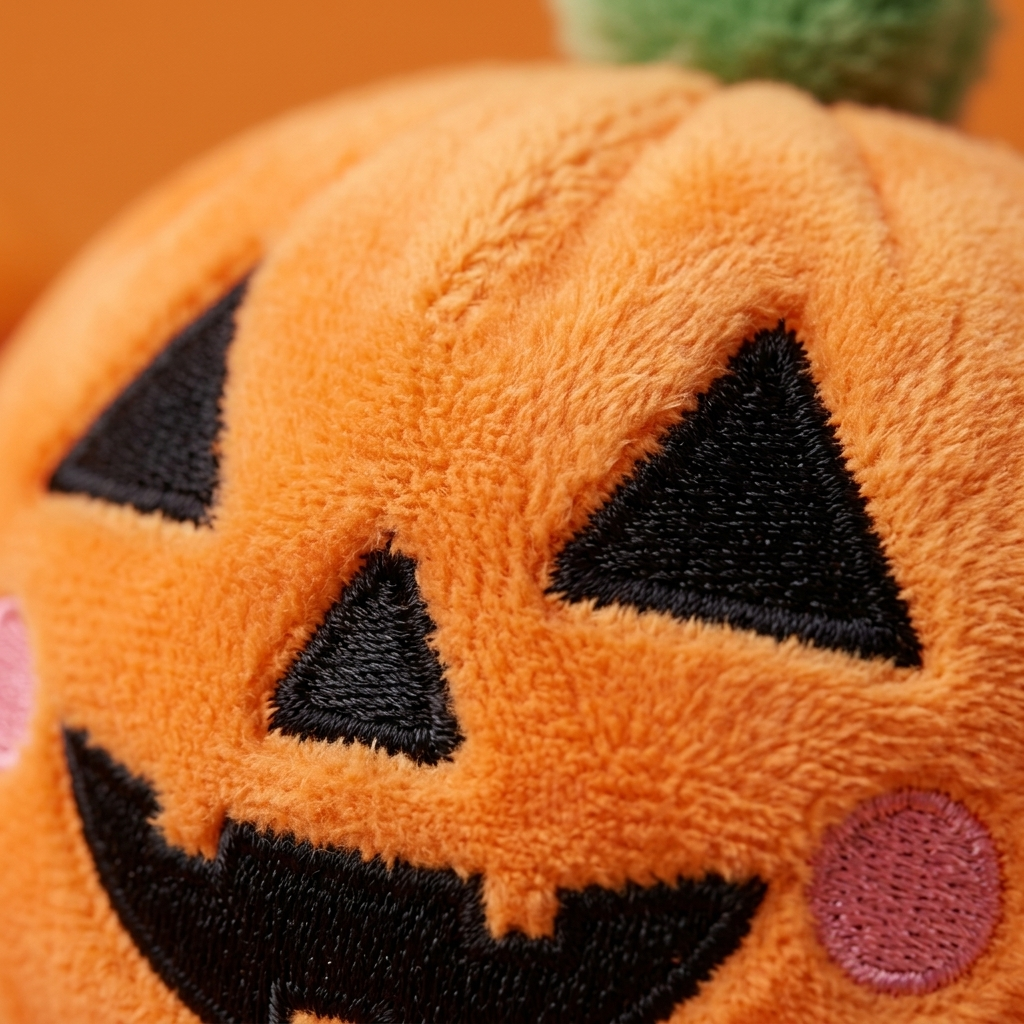 Squishy Dumpling Halloween Terrorífico Pack de 5 — primer plano macro de la textura