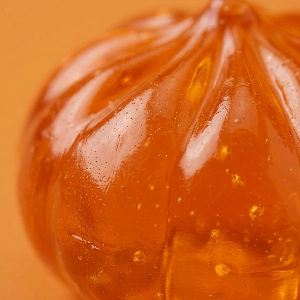 Squishy Dumpling Halloween Pack de 8 — primer plano macro de la textura