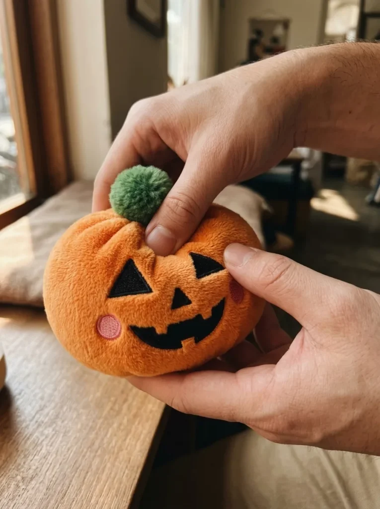 Squishy Dumpling Calabaza Halloween apretado entre los dedos