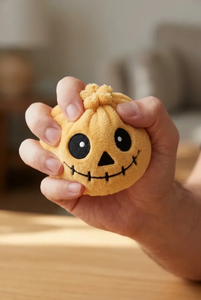 Skeleton Dumpling Squishy Halloween Sonriente apretado entre los dedos