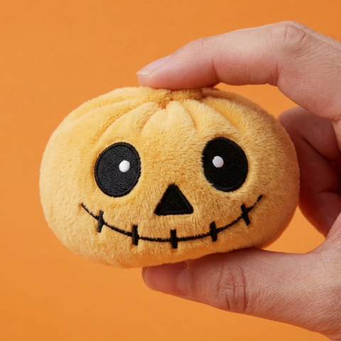 Skeleton Dumpling Squishy Halloween Sonriente apretado, material squishy
