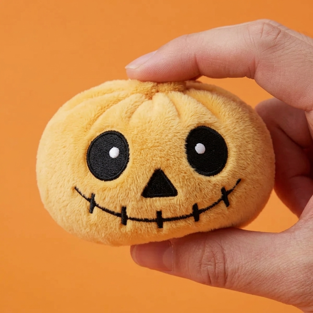 Skeleton Dumpling Squishy Halloween Sonriente apretado, material squishy