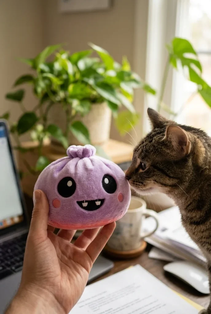 Squishy Dumpling Vampire Halloween Terciopelo y un animal
