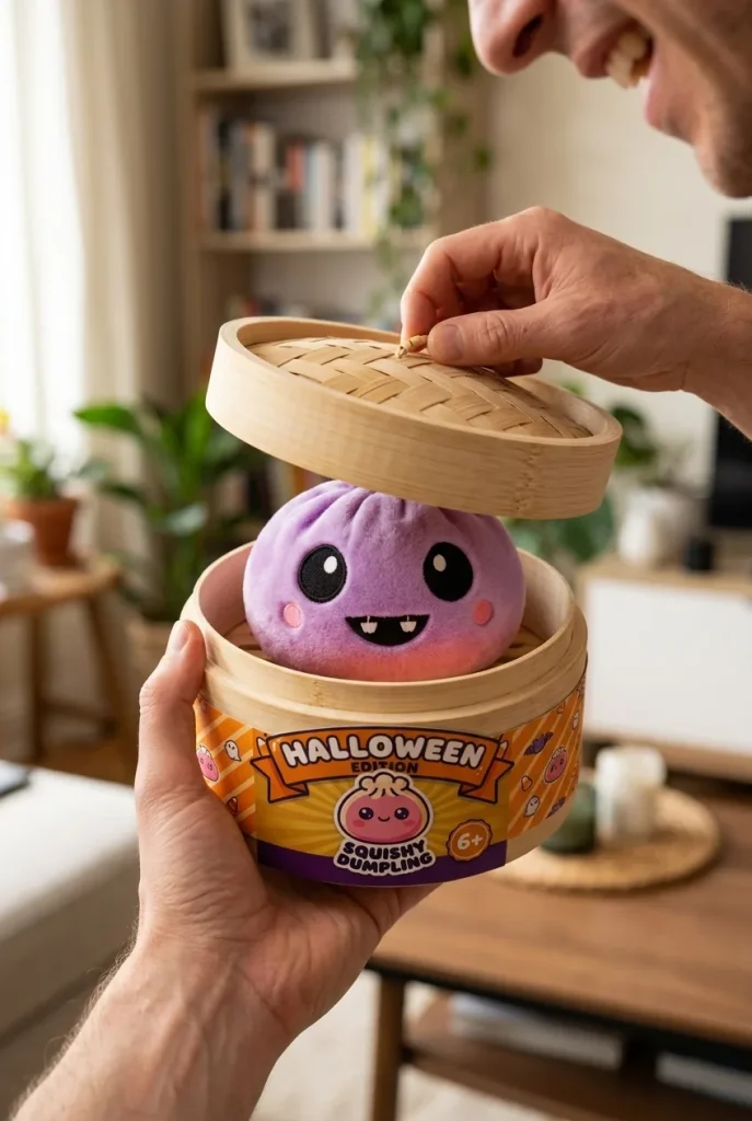 Unboxing de Squishy Dumpling Vampire Halloween Terciopelo