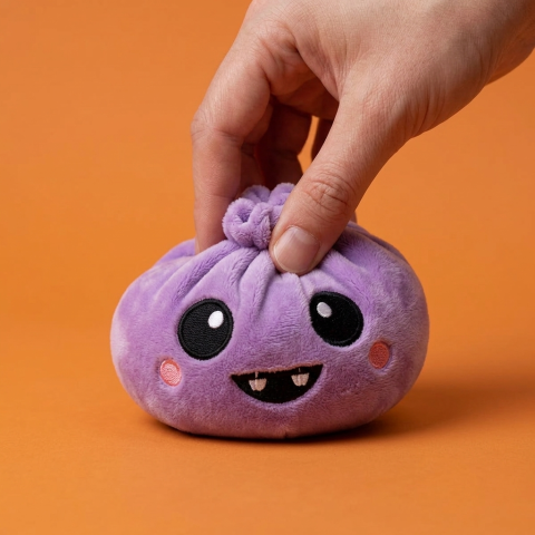 Squishy Dumpling Vampire Halloween Terciopelo apretado, material squishy