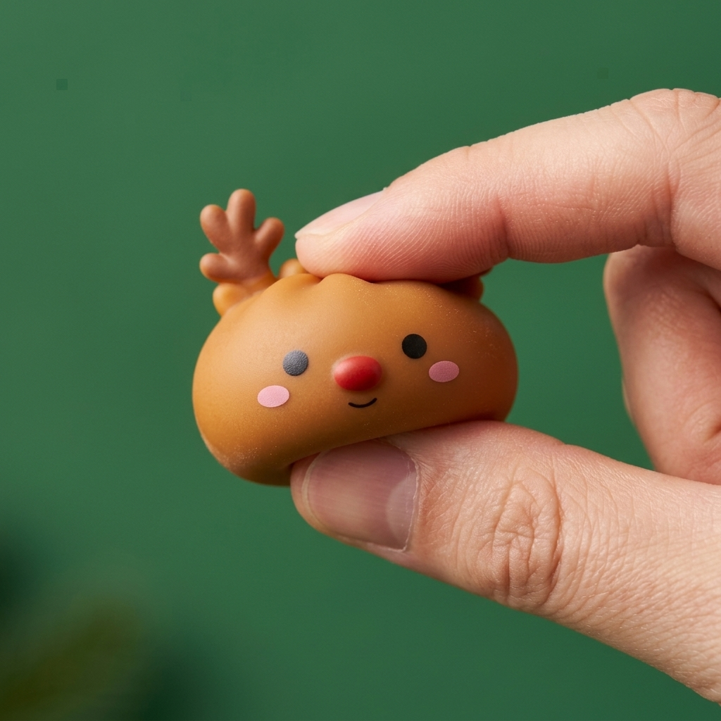 Calendario Adviento Squishy Dumpling Mochi Jengibre apretado, material squishy